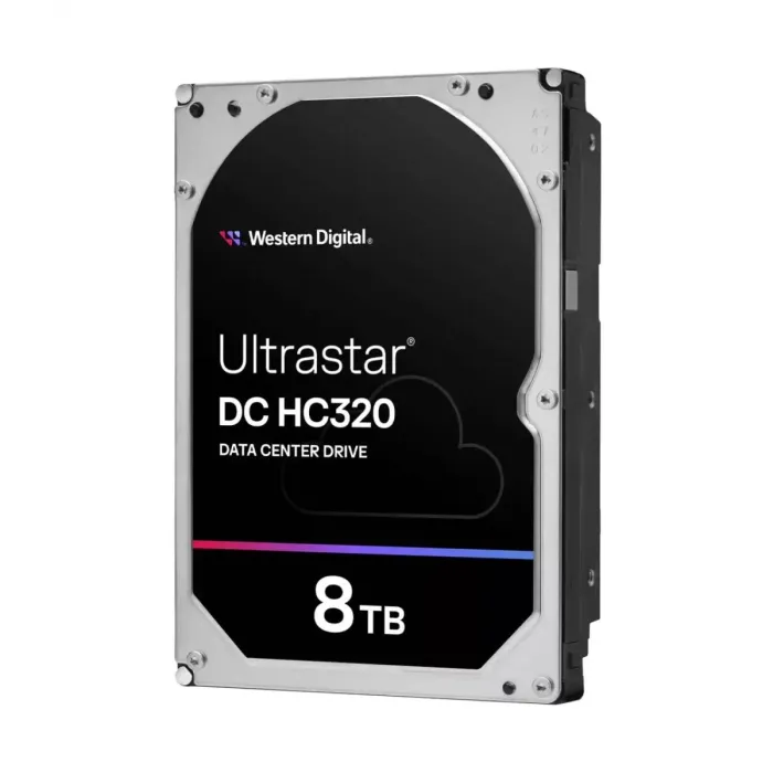 Твърд диск Western Digital Ultrastar DC HC320 HUS728T8TAL5204/512e, 8 TB, SAS, 3.5", 7200 rpm, 256 MB буфер, 12 Gb/s