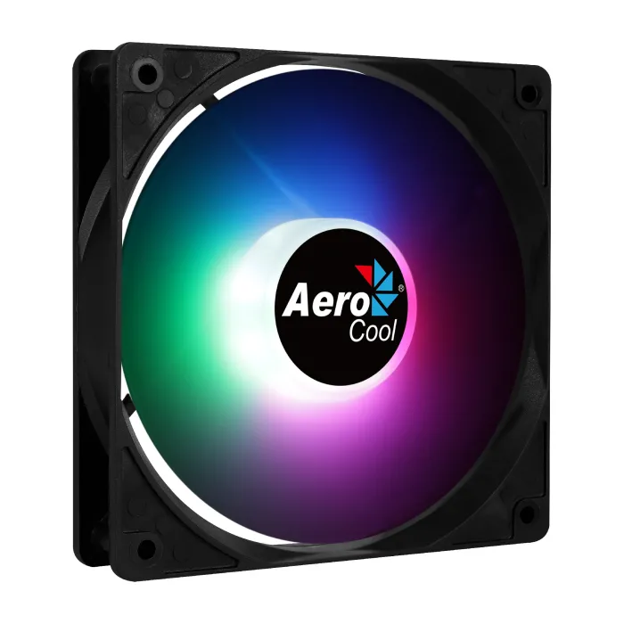 Вентилатор за компютър AeroCool Frost 12 Fixed RGB ACF3-FS10117.11, 120 мм, 1000 об./мин, 24.80 CFM, 23.7 dBA, 3-pin и Molex