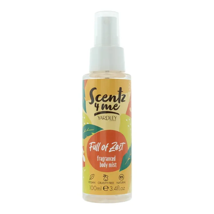 Yardley Scentz 4 Me Full Of Zest ароматизиран спрей Унисекс 100 ml