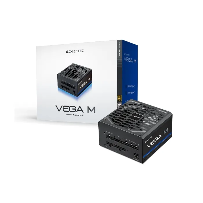 Захранване CHIEFTEC PPG-1000-C VEGA M 1000W – ATX 3.1, 80+ Gold, 135mm FDB вентилатор